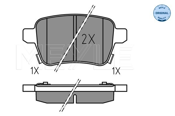 Set placute frana,frana disc 025 259 7317 MEYLE