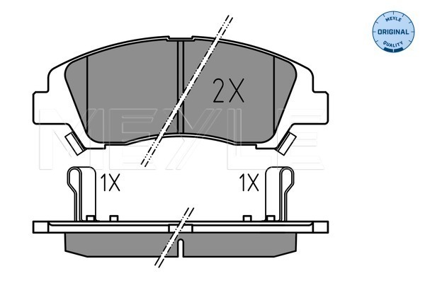 Set placute frana,frana disc 025 259 7617 MEYLE