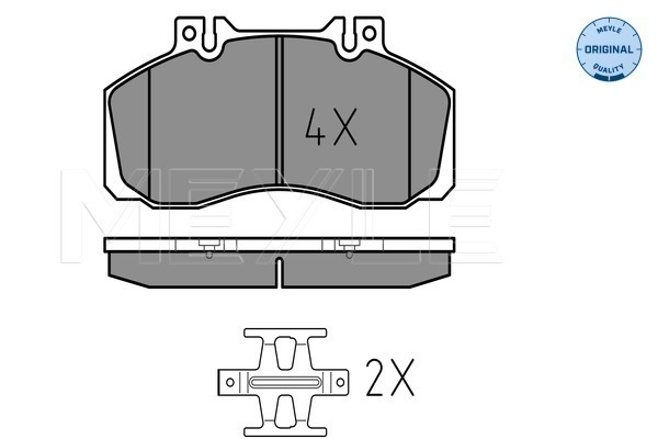 Set placute frana,frana disc 025 298 3521 MEYLE