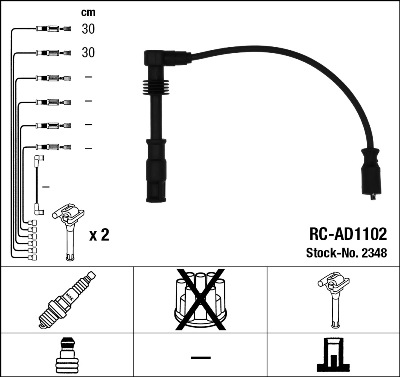 Set cablaj aprinder 2348 NGK