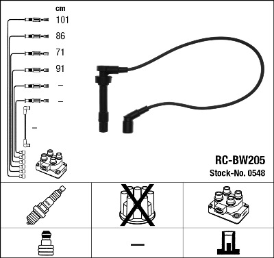 Set cablaj aprinder 0548 NGK