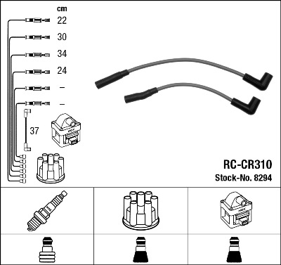 Set cablaj aprinder 8294 NGK