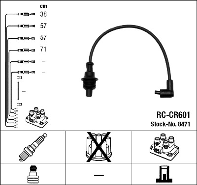 Set cablaj aprinder 8471 NGK