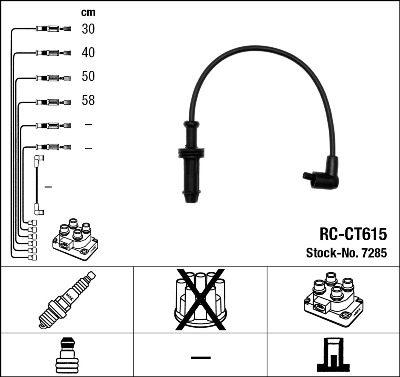 Set cablaj aprinder 7285 NGK