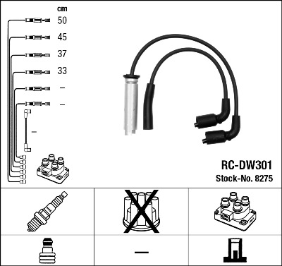 Set cablaj aprinder 8275 NGK