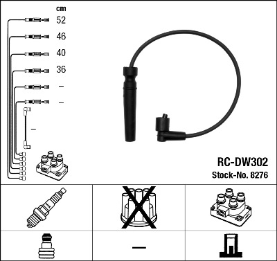 Set cablaj aprinder 8276 NGK