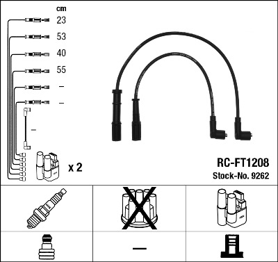 Set cablaj aprinder 9262 NGK