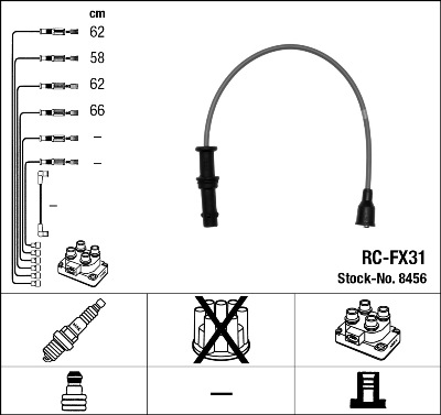 Set cablaj aprinder 8456 NGK