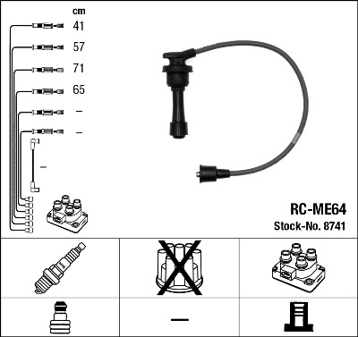 Set cablaj aprinder 8741 NGK