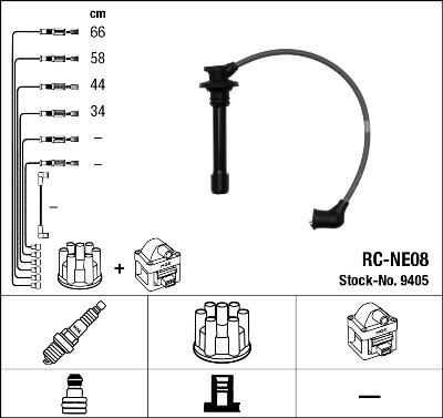 Set cablaj aprinder 9405 NGK