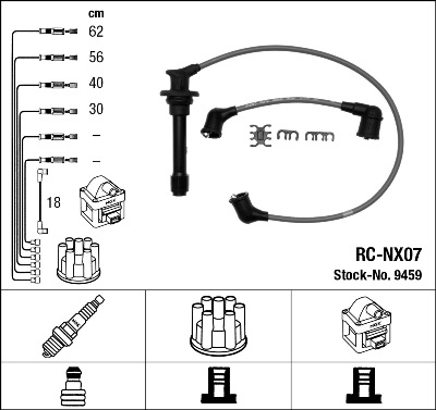 Set cablaj aprinder 9459 NGK