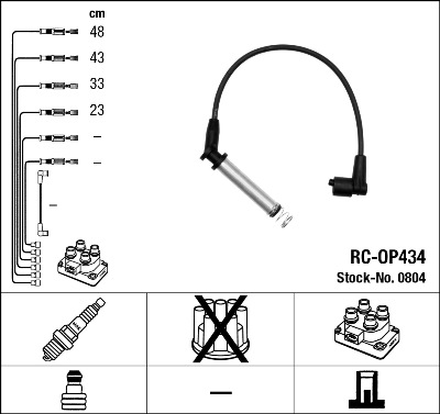 Set cablaj aprinder 0804 NGK