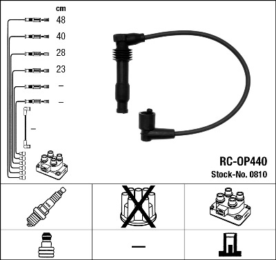 Set cablaj aprinder 0810 NGK