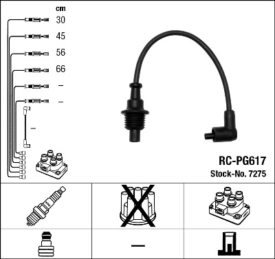 Set cablaj aprinder 7275 NGK
