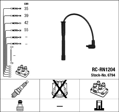 Set cablaj aprinder 6794 NGK