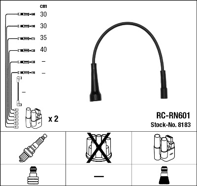 Set cablaj aprinder 8183 NGK