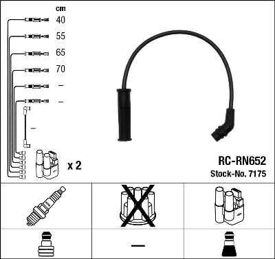 Set cablaj aprinder 7175 NGK