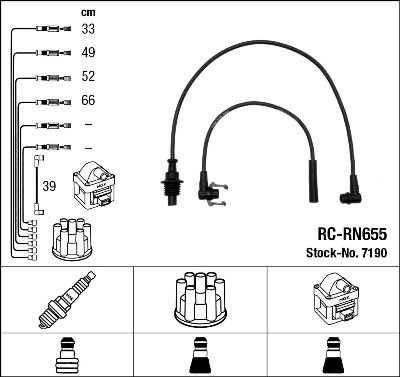 Set cablaj aprinder 7190 NGK
