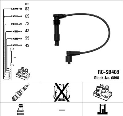 Set cablaj aprinder 0898 NGK