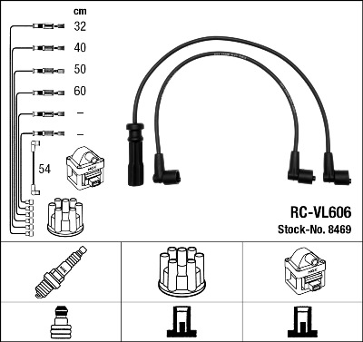 Set cablaj aprinder 8469 NGK