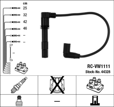 Set cablaj aprinder 44328 NGK