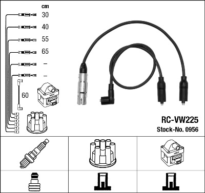 Set cablaj aprinder 0956 NGK