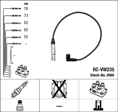 Set cablaj aprinder 0966 NGK