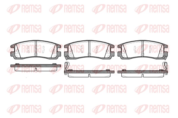 Set placute frana,frana disc 0566.22 REMSA