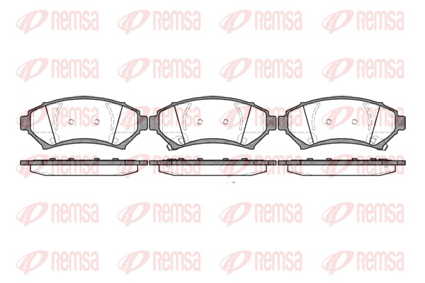 Set placute frana,frana disc 0641.02 REMSA