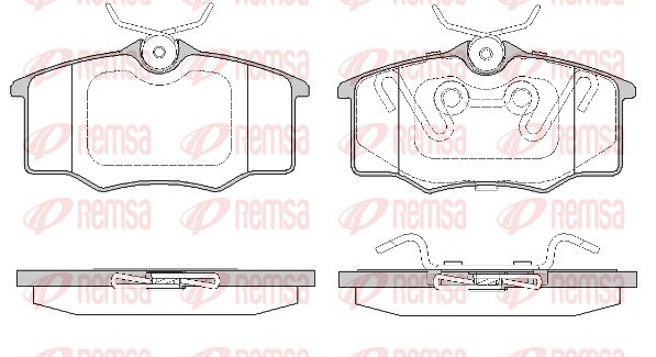 Set placute frana,frana disc 0846.20 REMSA
