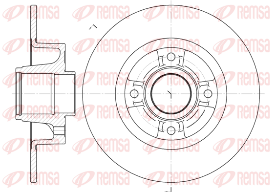 Disc frana 6750.00 REMSA