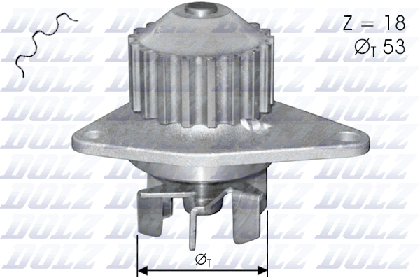 Pompă de apă, răcire motor C114 DOLZ