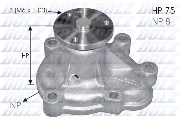 Pompă de apă, răcire motor O144 DOLZ