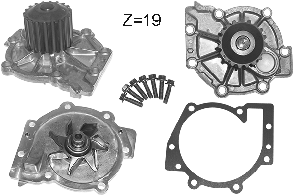 Pompă de apă, răcire motor V211 DOLZ