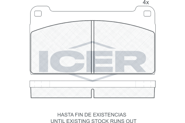 Set placute frana,frana disc 150277 ICER