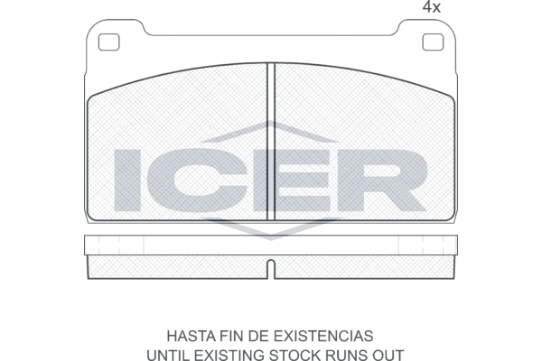 Set placute frana,frana disc 150278 ICER