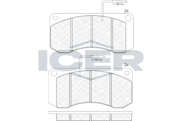 Set placute frana,frana disc 150659 ICER