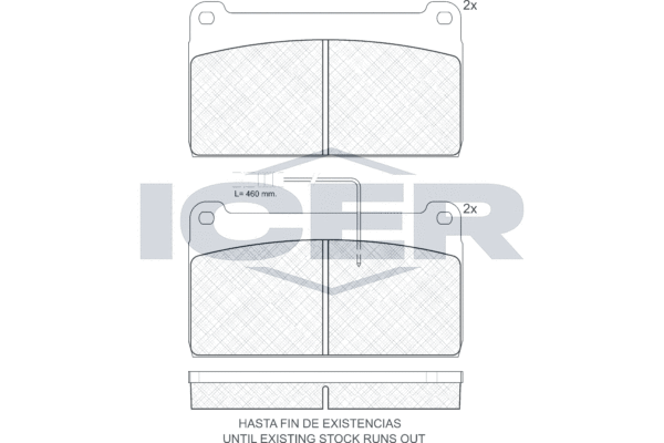 Set placute frana,frana disc 150665 ICER