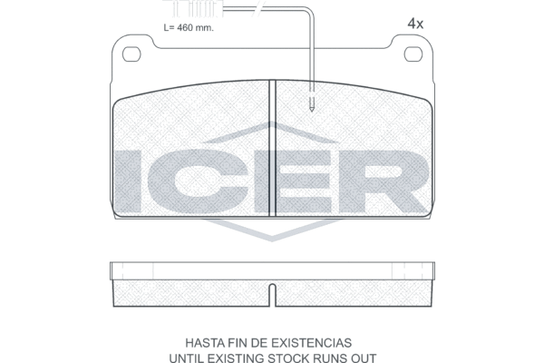 Set placute frana,frana disc 150666 ICER