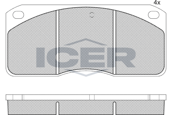 Set placute frana,frana disc 150738 ICER