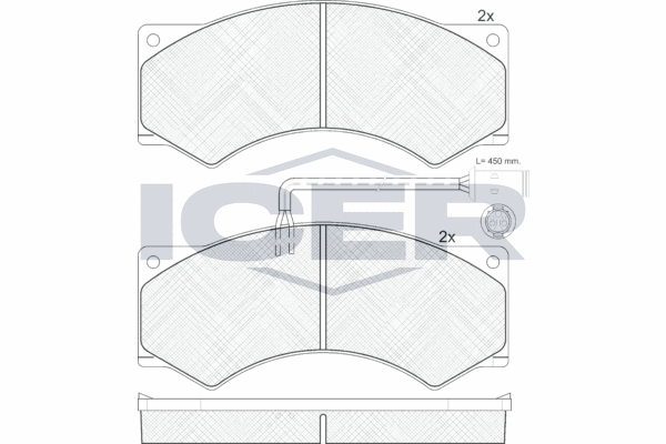 Set placute frana,frana disc 150759 ICER