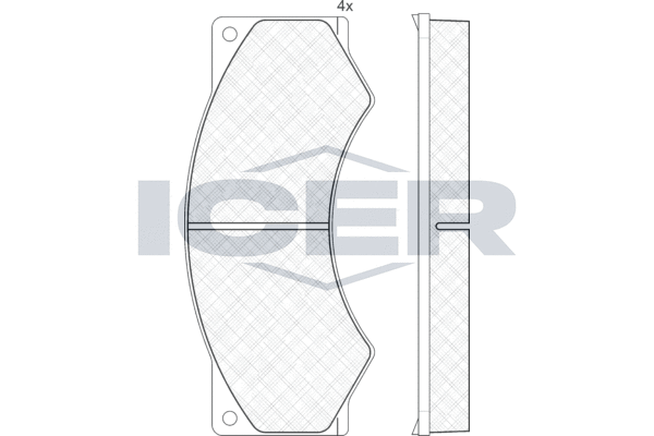 Set placute frana,frana disc 150764 ICER