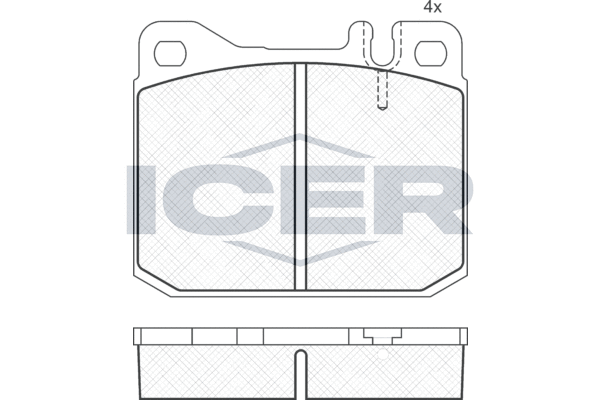 Set placute frana,frana disc 151149 ICER