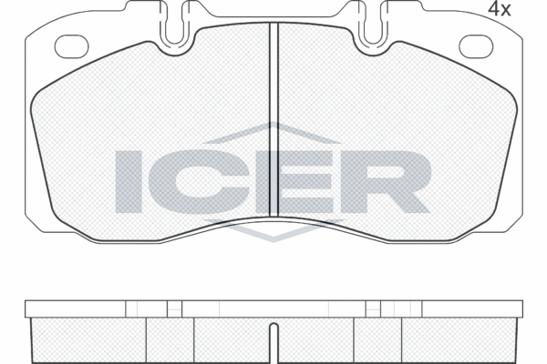 Set placute frana,frana disc 151161 ICER