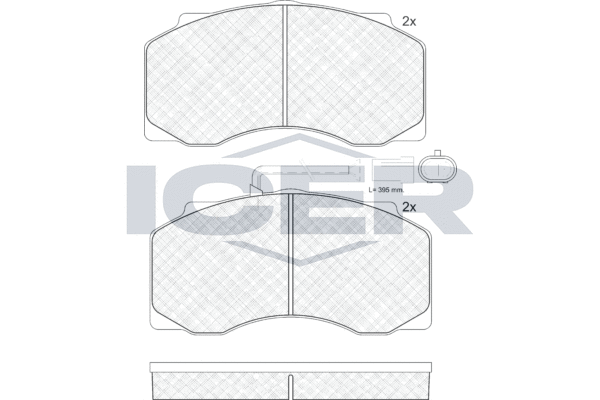 Set placute frana,frana disc 151221 ICER