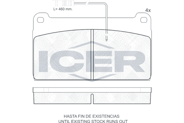 Set placute frana,frana disc 151416 ICER