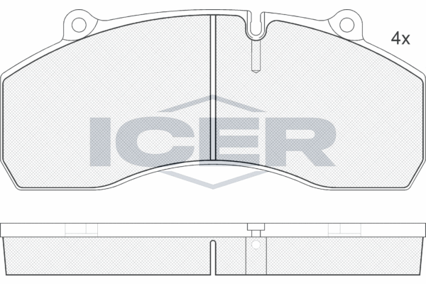 Set placute frana,frana disc 151423 ICER