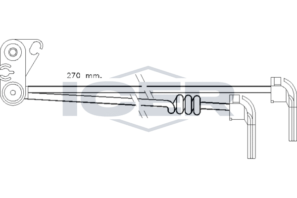 Senzor de avertizare,uzura placute de frana 610280 E C ICER