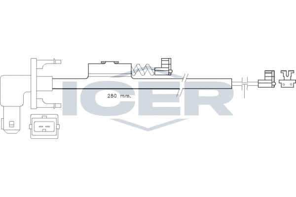 Senzor de avertizare,uzura placute de frana 610288 E C ICER