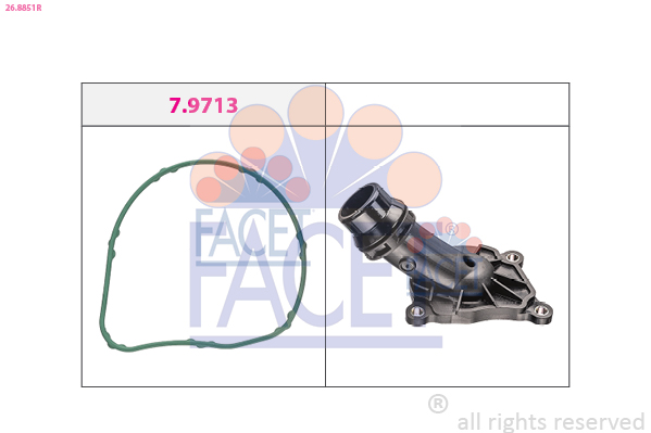 Flansa lichid racire 26.8851R FACET